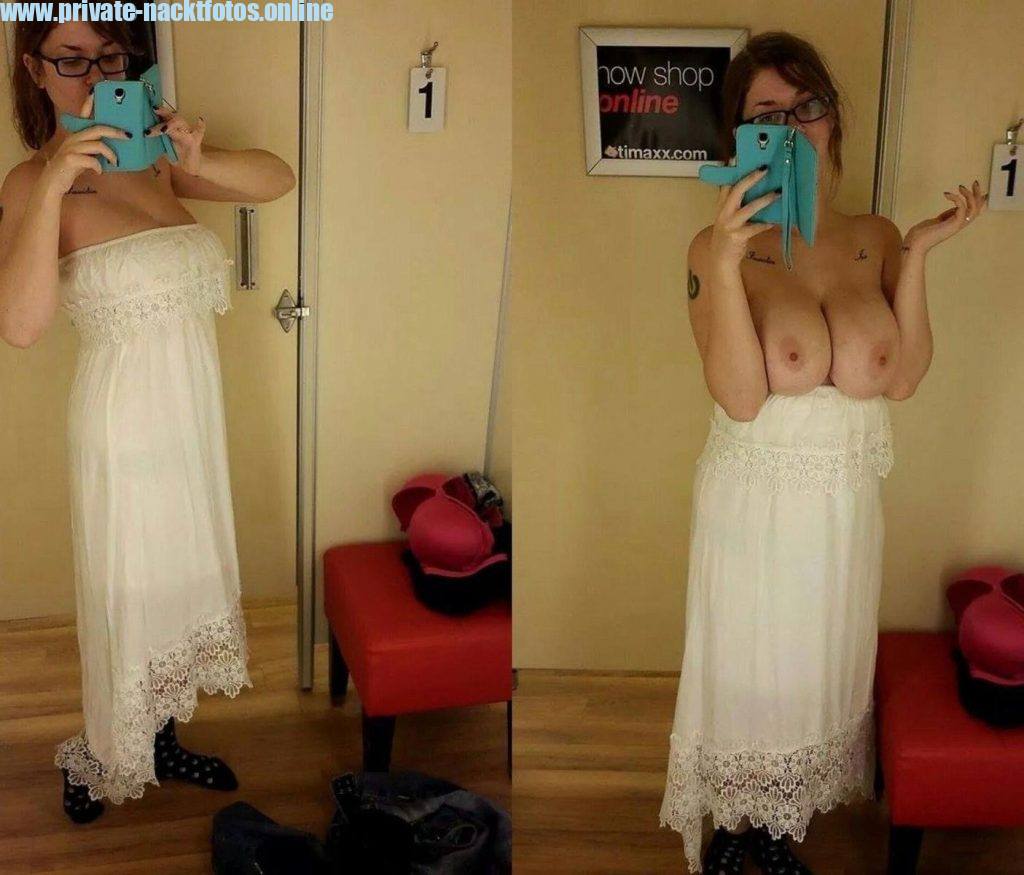 Ehefrau Hochzeitskleid Titten Angezogen Und Nackt